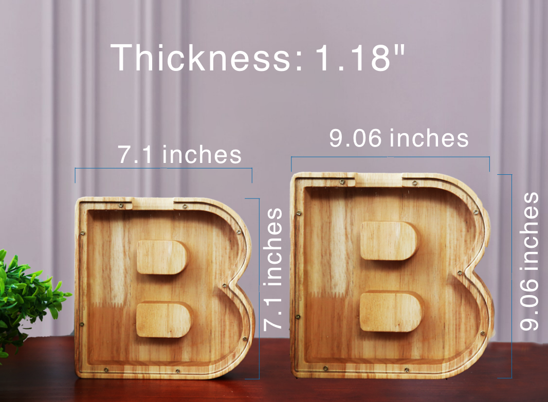 Initial Piggy Bank with Name, Personalized Name Piggy Bank for Boys and Girls, Kids Birthday Gift Christmas Gift