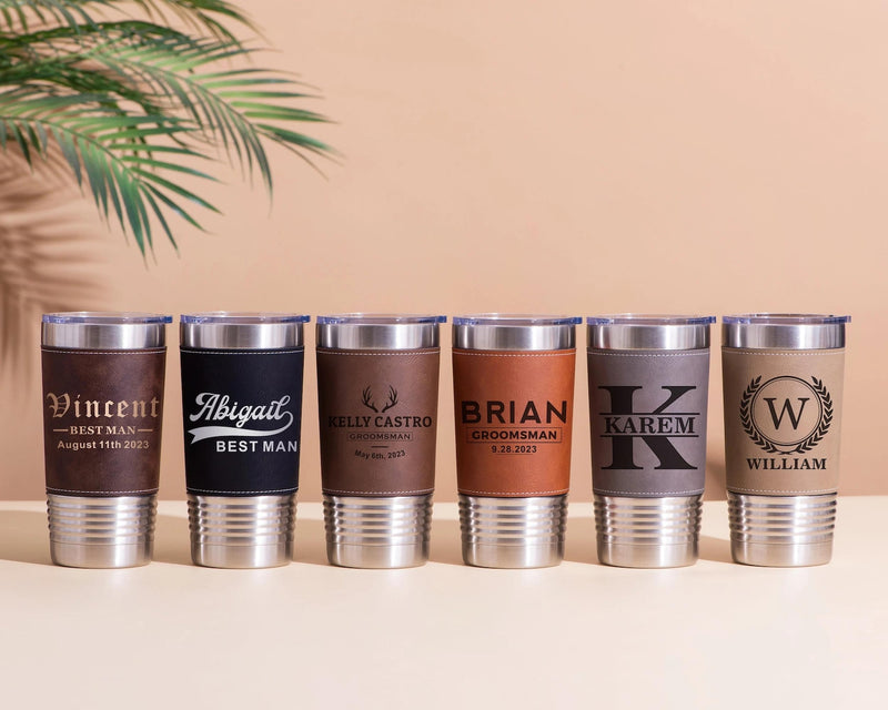 20oz Leatherette Tumbler