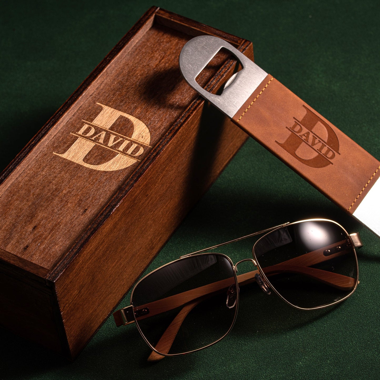 Groomsmen Sunglasses and Bottle Opener Gift Box