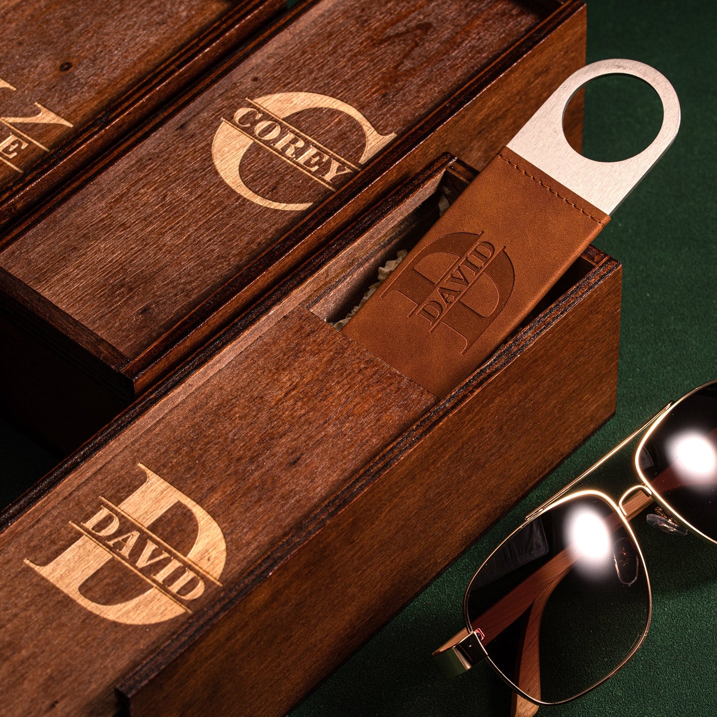 Groomsmen Sunglasses and Bottle Opener Gift Box
