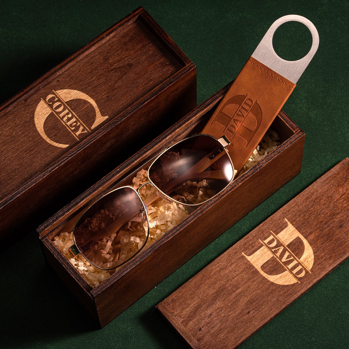 Groomsmen Sunglasses and Bottle Opener Gift Box