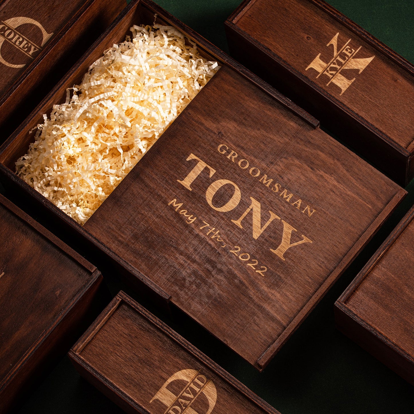 Empty Groomsmen Gift Box