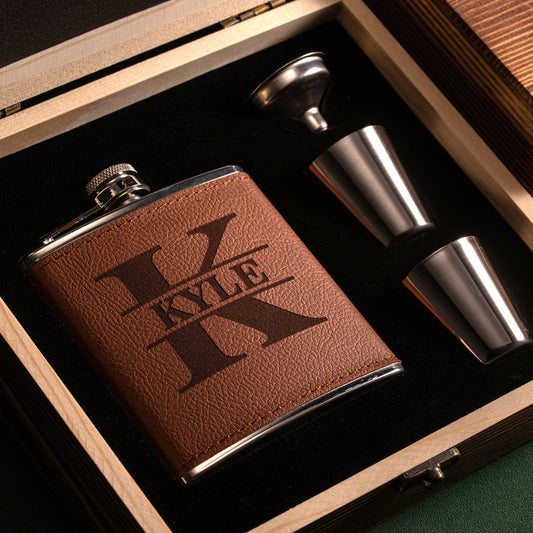Groomsmen Gifts Flask Set