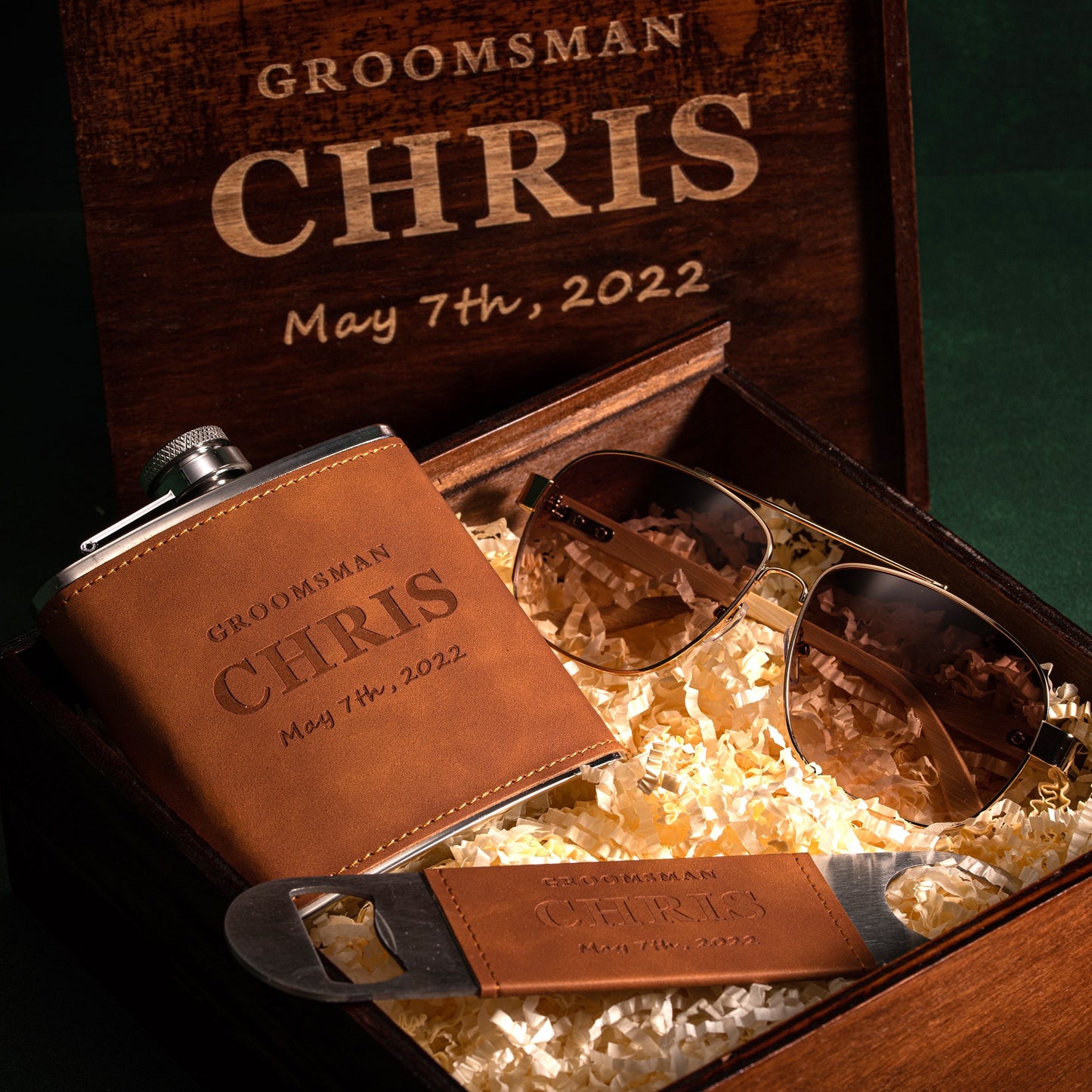 Groomsmen Flask Set