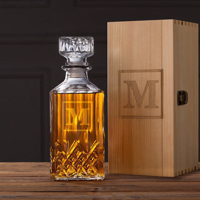 Groomsmen Gifts Personalized Whiskey Decanter Set