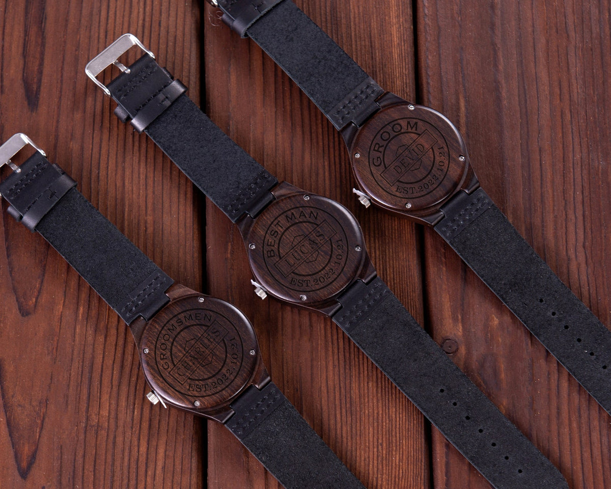 Personalized Wood Watch with Optional Bamboo Gift Box - photo 8
