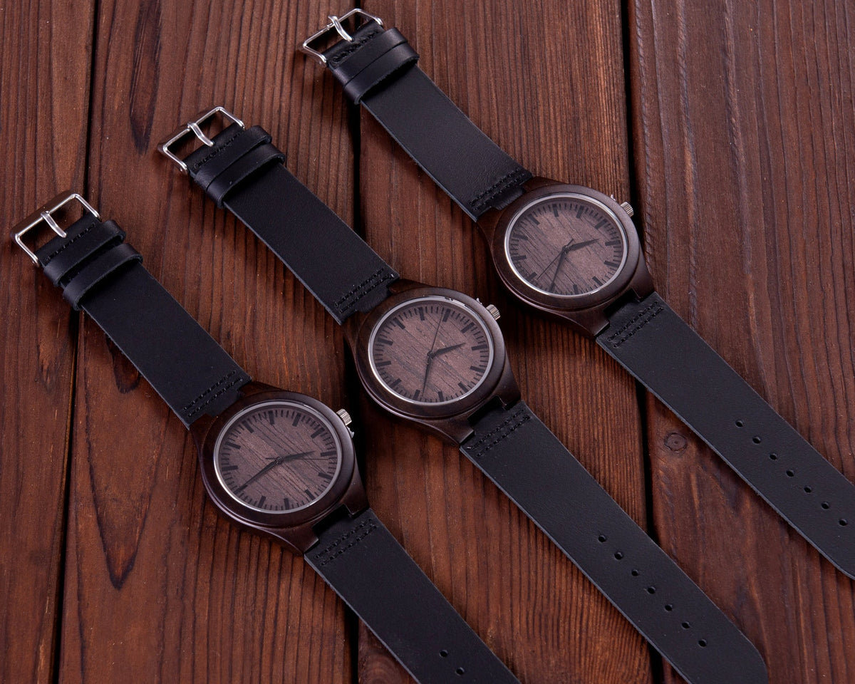 Personalized Wood Watch with Optional Bamboo Gift Box - photo 7