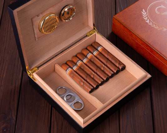 Personalized Spanish Cedar Cigar Humidor - photo 1