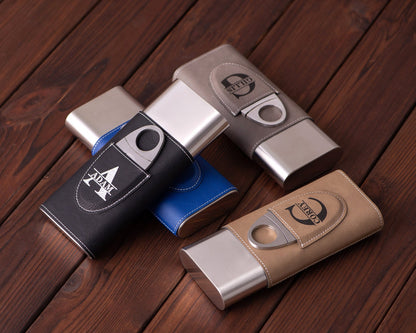 Personalized Travel Cigar Case with Cutter - photo 7