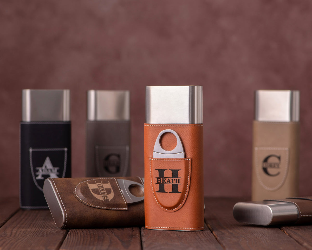 Personalized Travel Cigar Case with Cutter - photo 6