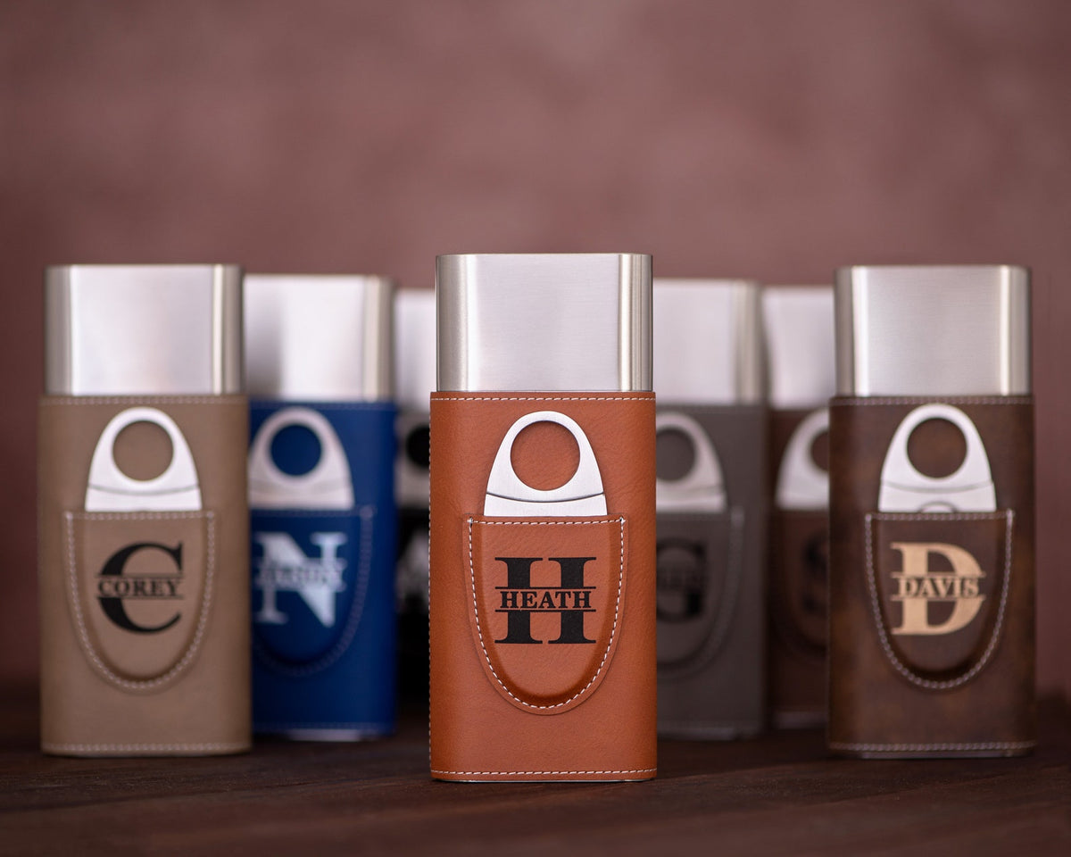 Personalized Travel Cigar Case with Cutter - photo 2