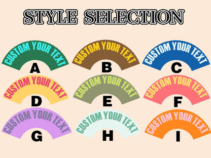 Retro Curved Font Custom Hand Fan