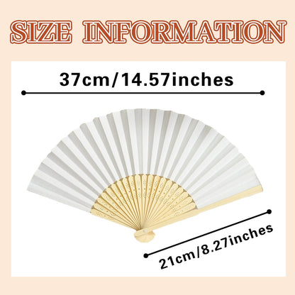 Retro Curved Font Custom Hand Fan