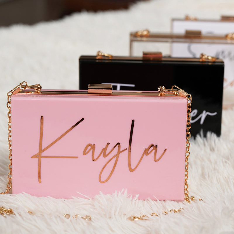 Personalized Leather Clutch Bag | Handmade to Order